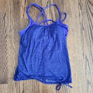 Athleta Hidden Agenda Strappy Purple Tank